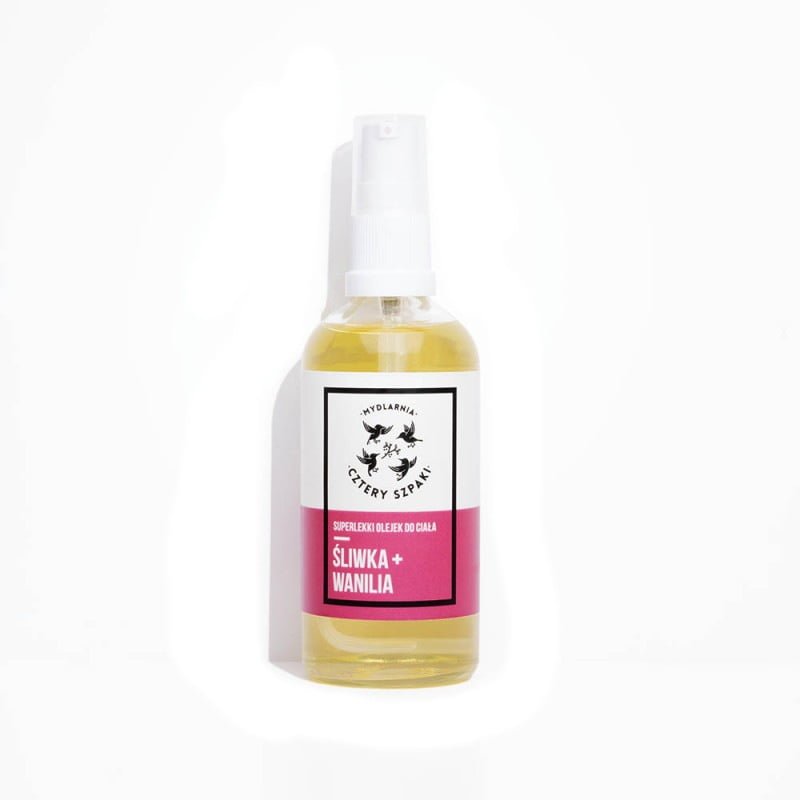 Cztery Szpaki - Olejek do Ciała Śliwka i Wanilia 100ml Cztery Szpaki - Olejek do Ciała Śliwka i Wanilia 100ml