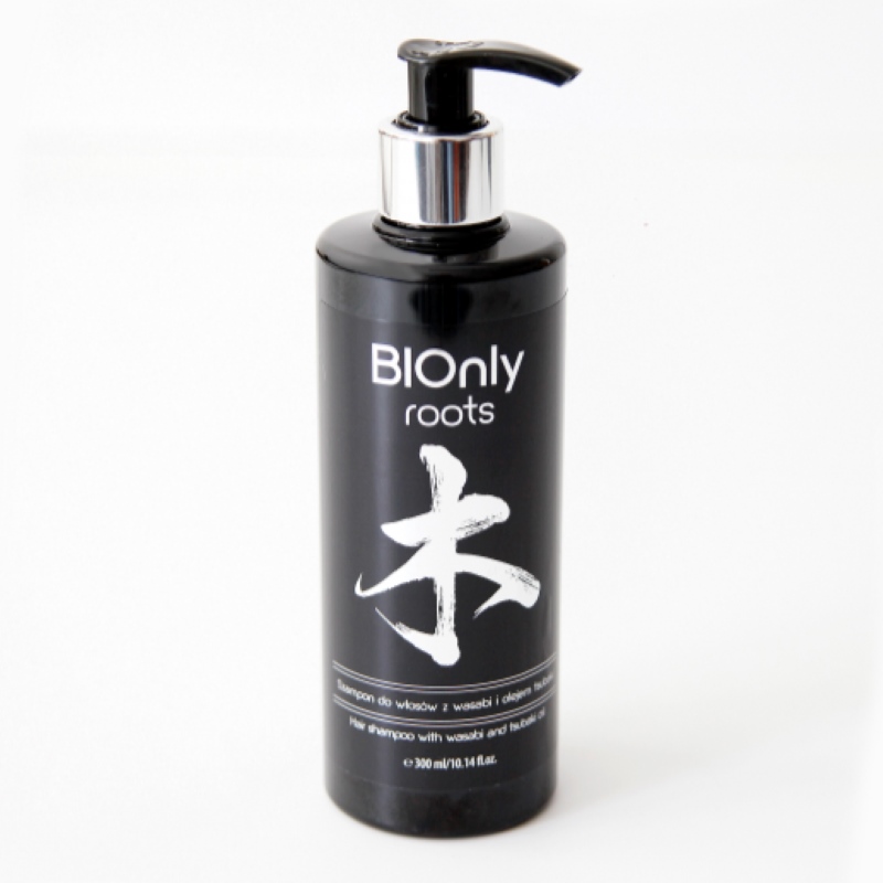 BIOnly roots - Szampon do włosów z wasabi i olejem tsubaki 300ml